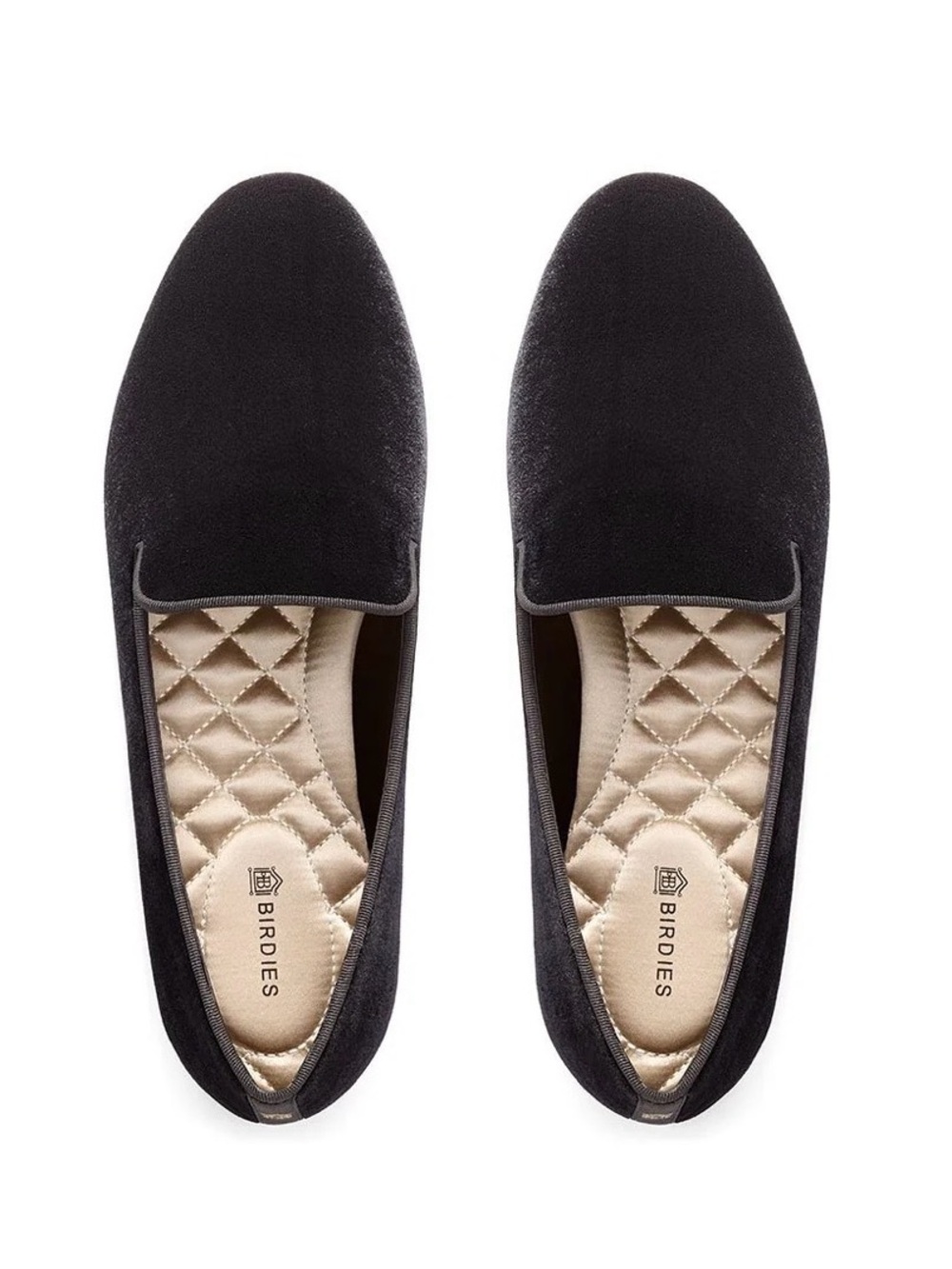 Birdies The Starling Black Velvet Loafers Flats 9.5 Classic Comfort Slipper